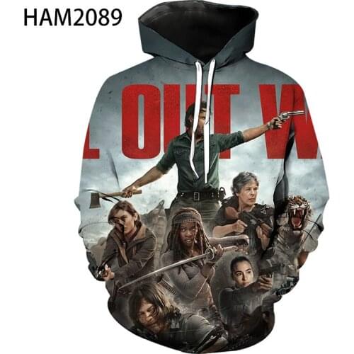 Walking Dead 2021 New Hoodie Cool 3D Printing Mens wear WomensStreet Pullover Sweatshirt Boys Girls Fashion Hoodie Jacket