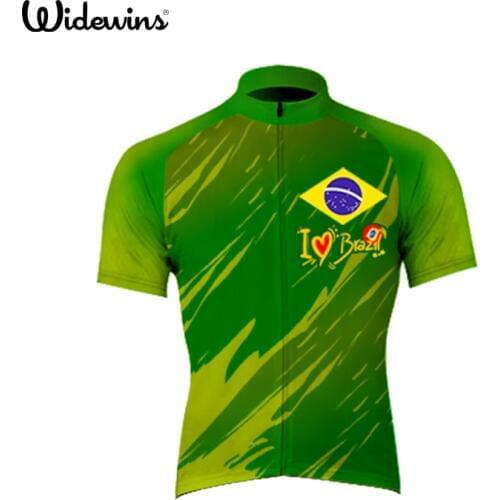 New Mens Cycling Jersey Short Sleeve Bike Breathable love Brazil Ciclismo Maillot Ciclismo Cycling Clothing Sportswear 5005