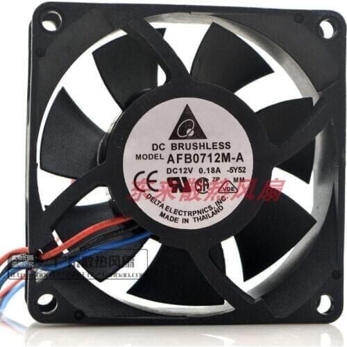 Delta Electronics AFB0712M-A 5Y52 Server Cooling Fan DC 12V 0.18A 70x70x25mm 3-wire