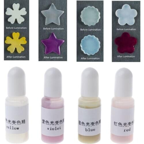 Sun Activated Photochromic Liquid Epoxy Resin Pigment Color Change Resin Colorant Color Shift UV Pigment Jewelry Making