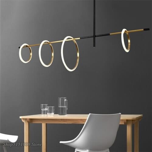 Modern LED Magnetic attraction Pendant lights Nordic living room Pendant Lamp bedroom Ring Kitchen Hanginglamp home deco fixture