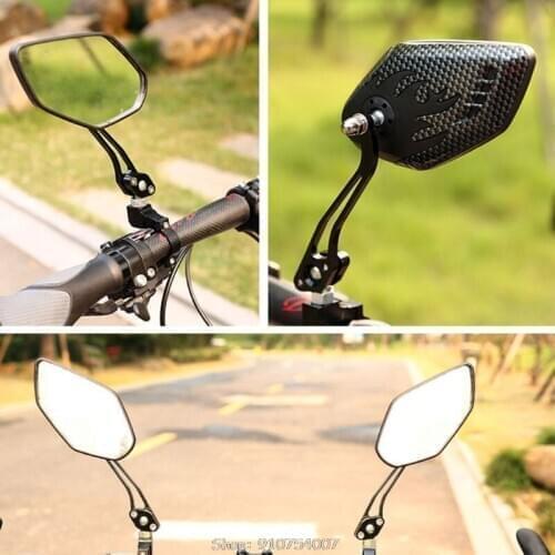 360 Degree Adjustable Cycling Aluminum Rear View Helmet Mirror for Mountain Bicycle Electric Bike Handlebar End N07 20 Dropship