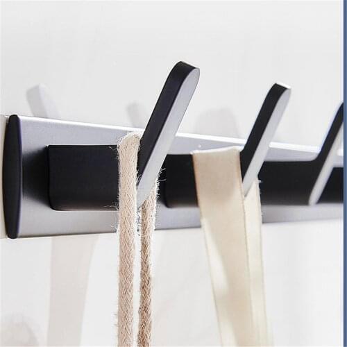 10/5/3PCS Hooks Wall Hanger Coat Hooks Key Rack Holder Bedroom Door Hat Clothes Rack Shelf Hanger Kitchen Bathroom Toilet Hook