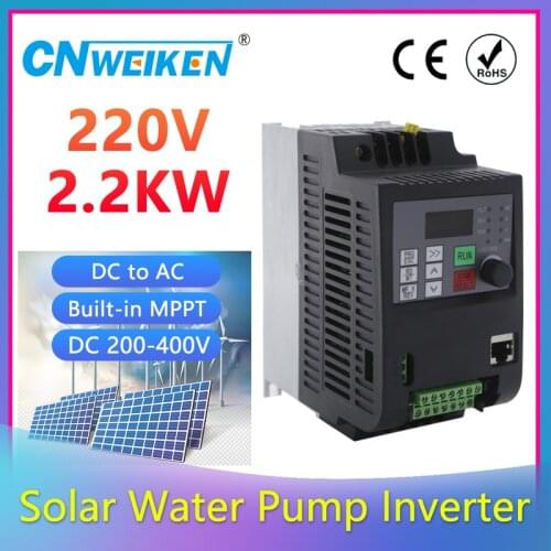 220V 2.2KW VFD High Performance Photovoltaic Solar Pump Inverter of AC Triple (3) Phase Output