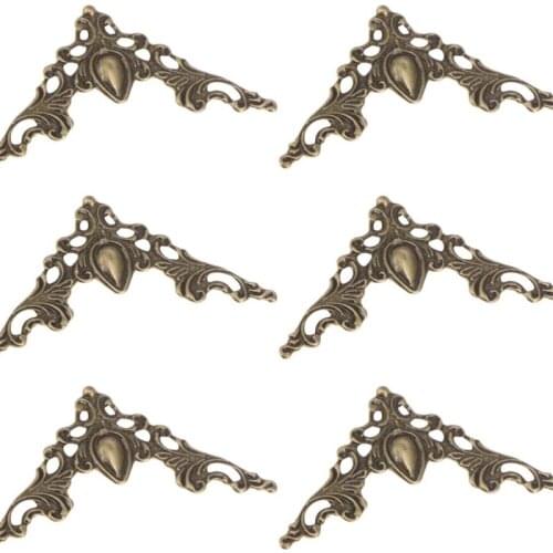30PCS 40mm corner bracket Decorative Protector NAIERDI Metal Brackets Gold Bronze Notebook Cover