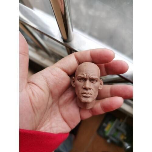 1/6 Will Smith Unpainted Head for 12''Action Figures Bodies DIY
