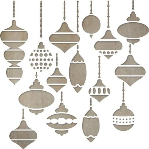 2021 Christmas Baubles Stencils for Scrapbooking Stamp Make Photo Album Decorative Embossing DIY Paper Greeting Cards Albums