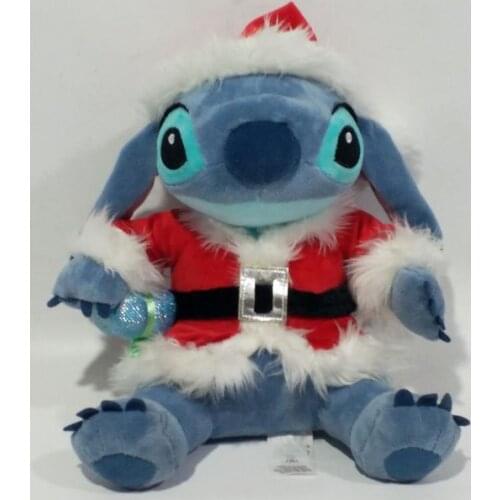 28cm Stitch 626 Christmas costumes Plush Toys Dolls Lilo Stitch Cute Stuffed Plush Toys Gifts for Children Decoration