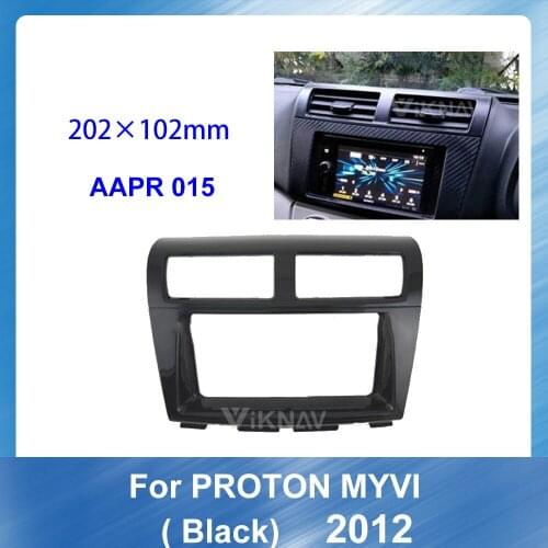 2DIN Car Stereo DVD Radio Fascia for PROTON MYVI 2012 Audio Player Panel Adapter Frame Dash Mount Installation Kit