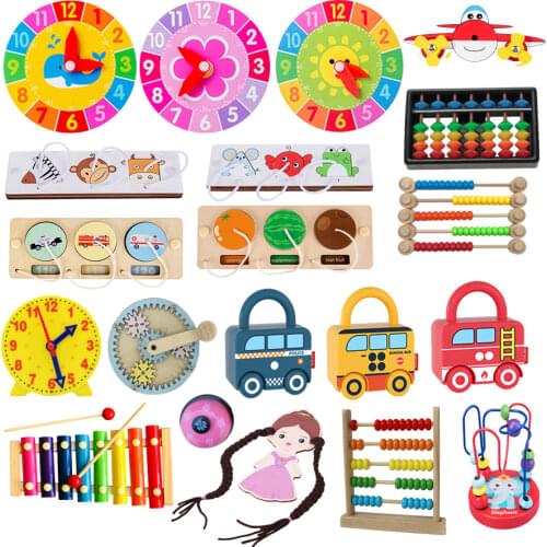 Children Busy Board DIY Sensory Activity Board Accessories Kids Early Education Cognition Toy Games Baby Montessori Wood Toys