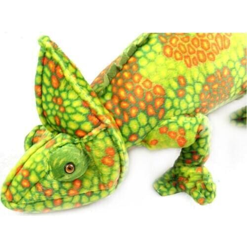 BOLAFYNIA Children Plush Stuffed Toy Baby Kids Toy for Christmas Birthday chameleon animal Simulation pets