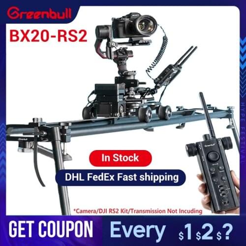 Greenbull BX20-RS2 Camera Slider Track Dolly Slider Rail System with Motorized Time Lapse and Video Shot for DJI Ronin RS2