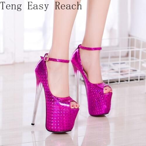 Sexy High Heels Platform Top Fashion Brand Gold Silver Women Heels Shoes Woman Peep Toe Stiletto Pumps High Heel Party Shoes