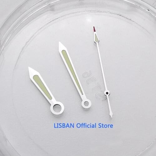 Lisban Green luminous watch hands fit ETA 2824,2836 automatic movement mens watch parts