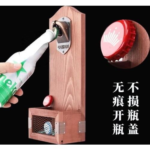 1Pcs Creative Vintage Wall Bottle Opener Wall Mounted Bar Beer Glass Bottle Cap Opener Home Decoration Gifts