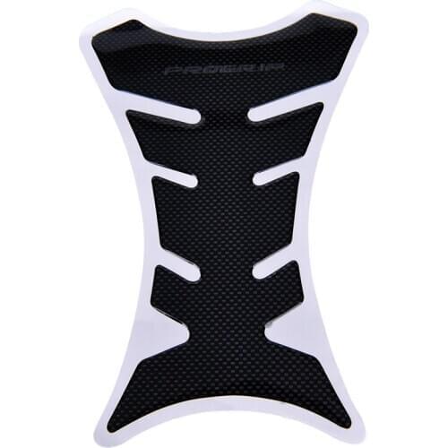1Pcs Universal Fishbone Carbon Fiber Tank Pad Tankpad Protector Sticker Motorcycle black color