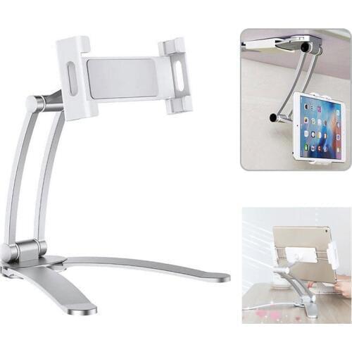 2 In 1 Multi-function Bracket Flexible Lazy Bracket Pull-Up Desktop/Wall Adjustable Mount Cell Phone Tablet Holder Stand
