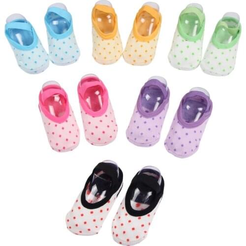 20Pc=10 pairs children cotton socks spring and summer non-slip floor socks baby socks (thick section)