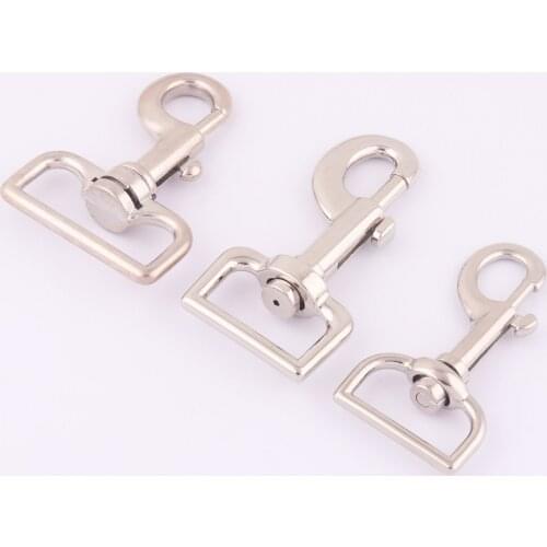 27/38mm Silver Strap Swivel Clasp Claw,Snap Hook Dog Collar Lobster Clasp Making Purse Bag Handbag Key Ring Webbing Leather 2Pcs