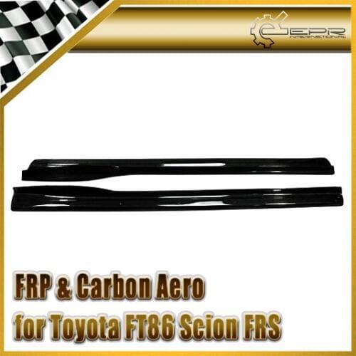 Car Styling For Toyota FT86 FRS PJDM Style Carbon Fiber Side Skirt Extension