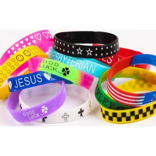 Wholesale 30pcs bracelets mix lot multicolor Cross punk sport biker Silicone Bracelet Mens Womens Cuff Wristband Jewelry