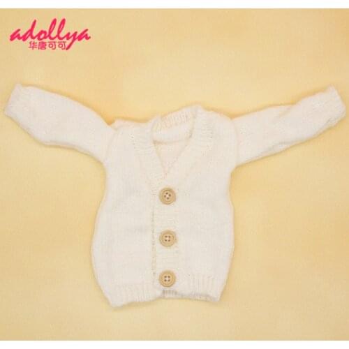 Adollya BJD Doll Clothes Button Wool Coat Warm Clothes for Doll Accessories Suitable for 1/3 BJD Dolls