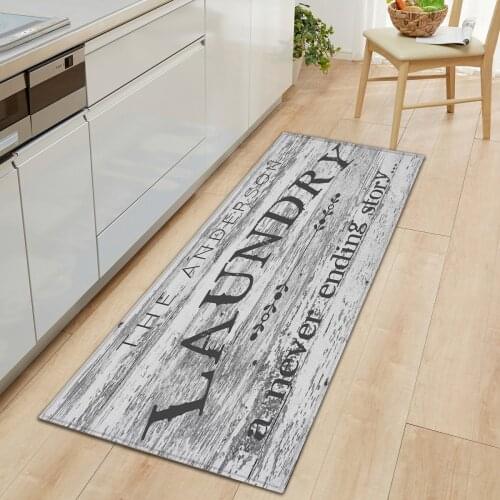 Home Laundry Floor Mats Carpet Non-slip Door Entrance Mat Rugs Anti-slip Bath Mats for Living Room Laundry Room Bath Room