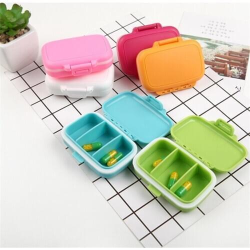 Travel Portable 3 Compartment Pills Organizer Box Medicine Case Storage Dustproof