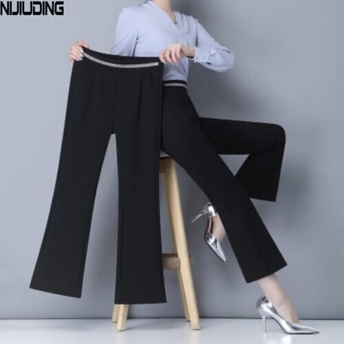 NIJIUDING Women's Flared Trousers