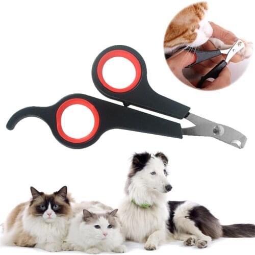 Professional Pet Cat Dog Nail Clipper Cutter Stainless Steel Grooming Scissors Clippers Claw Nail Scissors with Lock
