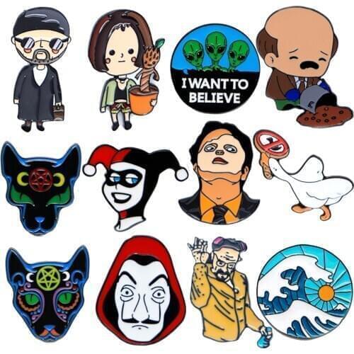 PF179 Dongmanli Novel Anime Figures Enamel Pins Badge Brooch Backpack Bag Collar Lapel Decoration Jewelry Gifts for Friends