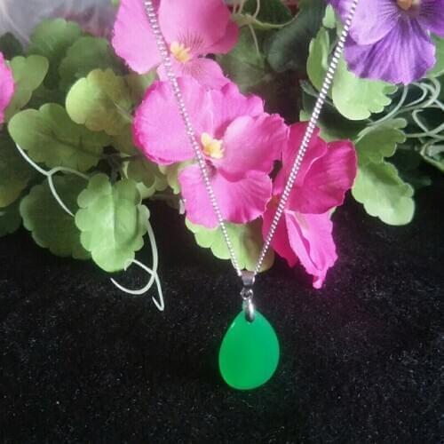 Natural Malay Jade Water-drop Jade Pendant Jewelry Lucky Exorcise evil spirits Safety Amulet Jade Pendant Fine Jewelry