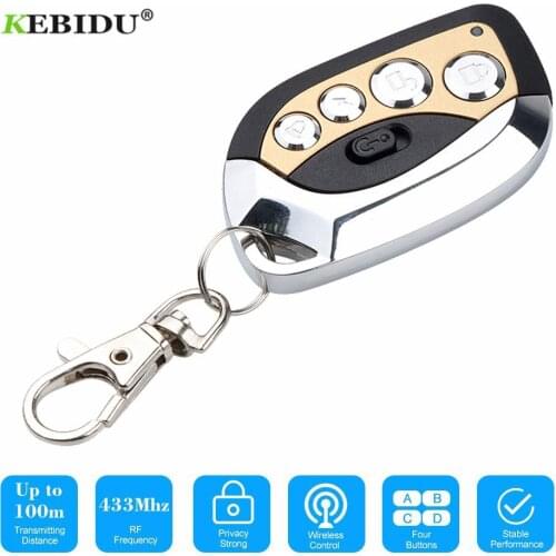 KEBIDU Wireless Auto Remote Control Duplicator Adjustable Frequency 433MHz with Keychain for Car Garage Door Alarm Motorcycle