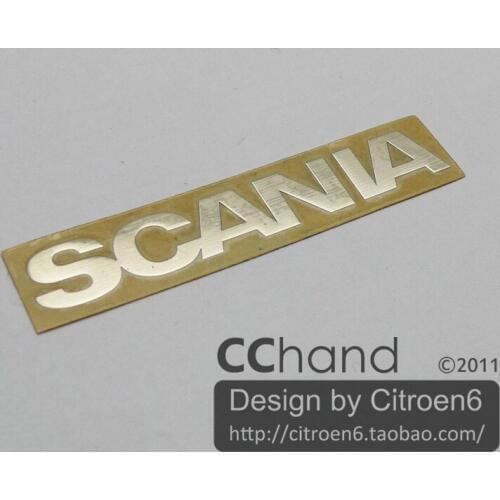Rc Car Upgrades part decorative piece TAMIYA 1/14 trailer tractors SCANIA R470 R620 grille metal logo sticker