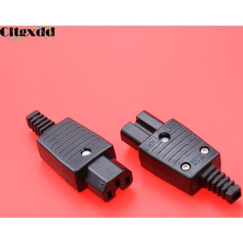 Cltgxdd 1pcs AC 250V 10A Power Connector IEC 320 C14 Plug to C13 Socket