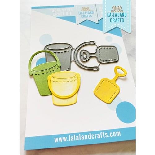 Beach Bucket Cutting Dies Scrapbook Diary Decoration Embossing Template DIY Greeting Card Handmade 2021 Arrival New