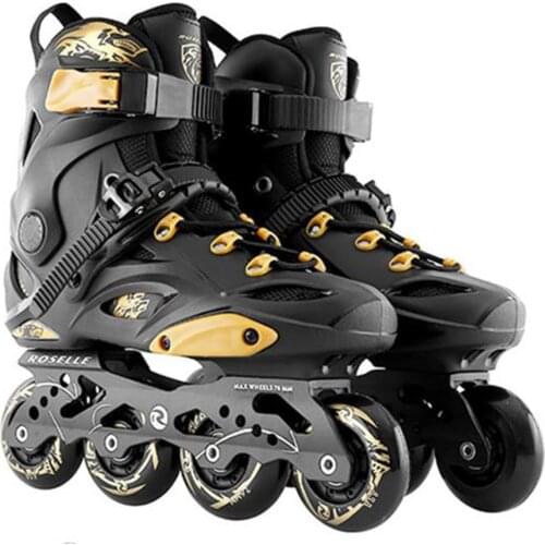 2020 New Japy Skate RS1T Inline Skates Black Yellow Professional Slalom Inline Skates Roller Free Skating Shoes Sliding Patines