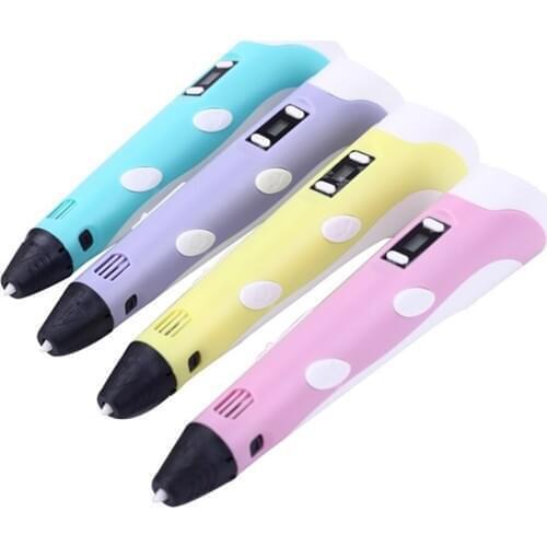 3D Printer Pen Screen DIY 3 D Printing Pen Set Creative Toy Designer Kids Drawing Pens Gifts Christmas Birthday