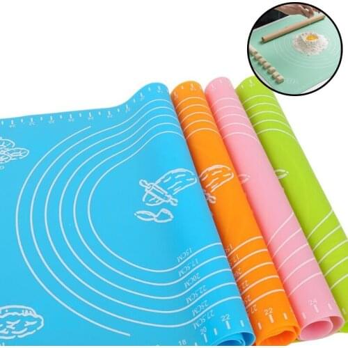 40*30cm Silicone Non-Stick Thickening Mat Rolling Dough Liner Pad Pastry Cake Bakeware Paste Flour Table Sheet Kitchen Tools