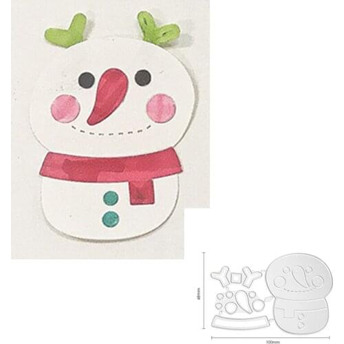 Snowman Winter Metal Cutting Dies Mold Scrapbook Craft Mold Template Embossing Paper Mold Making New