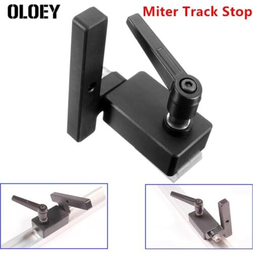 Miter Track Stop for T-Slot T-Track Wood Working Tool Durable WoodWorking Tools Kit Limit Accessories Parts Set Black New Hot