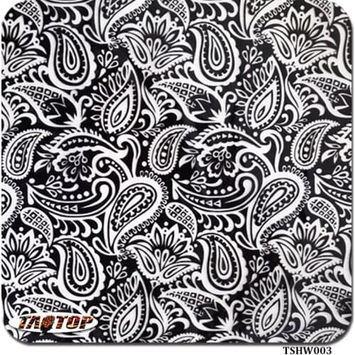 ITAATOP TSCW003 0.5m*2m pva transfer film black flower pattern water transfer printing film