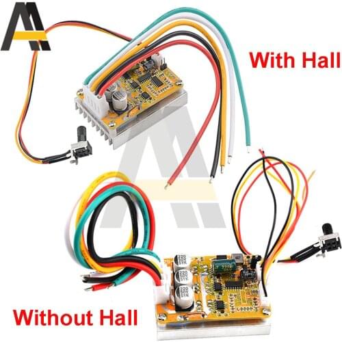 DC 5-35V 350W BLDC Three-Phase Brushless With Hall/Without Hall Motor Controller Brushless Sensor Motor Driver