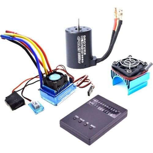 Waterproof 3650/3100KV / 3900KV / 4300KV / 5200KV Brushless Motor & 45A 60A 80A 120A ESC Combo for 1:10 RC Car RC Boat Part