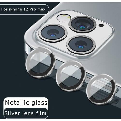 Back Camera Lens Screen Protector for iPhone 12 Pro max Tempered Glass for iPhone12 Pro Max Metal Rear Lens Protect Ring Cover