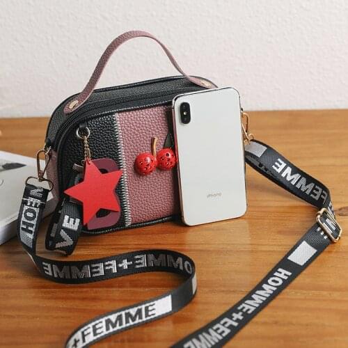 Womens Famous Brand Handbag Girls Cherry Design Bags 2021 Crossbody Luxury Strap Small Female Bags Shoulder Messenger Bag