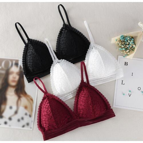 Women Wireless Thin Underwear Sexy Lingerie Soft Bras Women Bralette Seamless Lace Bra
