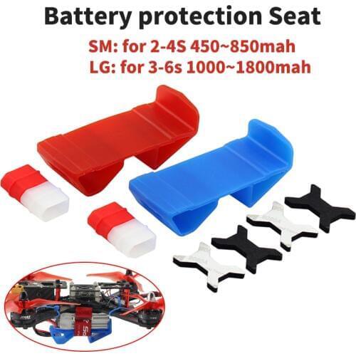 2pcs/pack Tpu Battery Protection Board 2-4S 3-6S Battery Protection Plate Base For RC Drone 30 Degrees Landing Gear