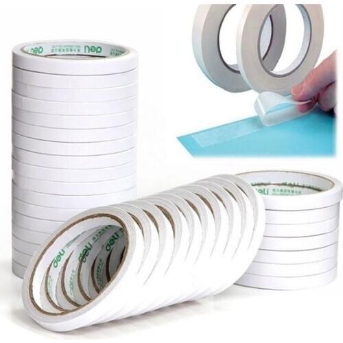 8M White Super Strong Double Sided Adhesive Tape Paper Strong Ultra-thin High-adhesive Cotton Double-sided Tape Dropshipping A4