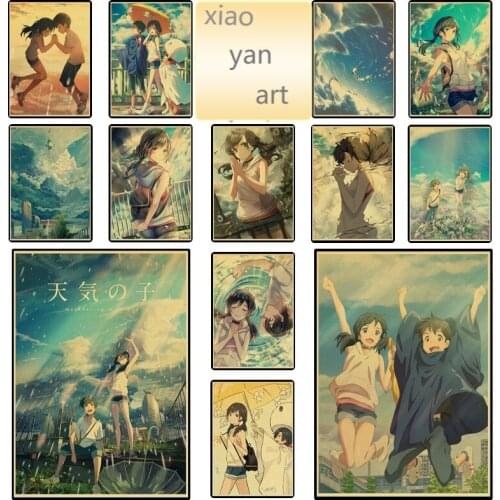 5D DIY Diamond Painting Weathered with You Amano Hina Animation Full Diamond Embroidery Animal Home Decoration Cross Stitch Kits